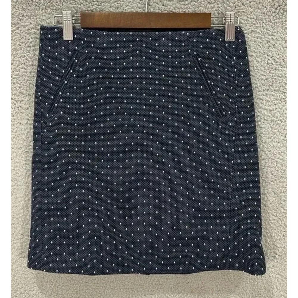 LOFT Vintage Y2K Polka Dot 4P‎ Navy Mod Preppy Academia Indie Sleaze Retro